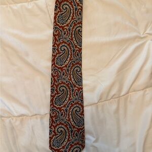 Jos. A. Bank Paisley Tie in Red and Blue